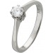 Verlobungsring Weißgold 585 14K Solitär Diamant 0.25ct. TW VVSI 