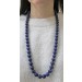 Edelsteinkette blauer Lapis Lazuli 12,5-17,4mm Silber 925 Karabiner 