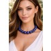 Lapiskette blauer Lapislazuli kugeln 16mm Edelstein