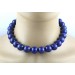 Edelsteinkette blauer Lapislazuli 14-15mm Silber 925 Karabiner