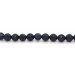 Saphirkette blaue Saphire 8mm  47cm Silber 925 Karabiner