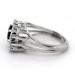 Saphir Ring Weißgold 585 14K Diamanten Antikschmuck