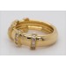 Diamantring Gold 750 18 Karat Brillanten 0.50ct W VVS