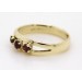 Edelsteinring Gelbgold 333 3 rote Granat Edelsteine