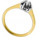 Solitärring Gold Weißgold 750 18K Diamant Antikschmuck