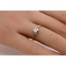 Solitärring Gold Weißgold 750 18K Diamant Antikschmuck