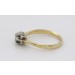 Solitärring Gold Weißgold 750 18K Diamant Antikschmuck
