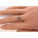 Saphir Ring Gold 750 18K Diamanten Antikschmuck