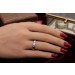 Solitärring Weißgold 750 18K Solitär Diamant 0.20ct Lupenrein
