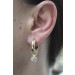 Diamant Creolen Gold 585 Weißgold 14K Brillanten 0.60ct