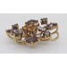 Amethyst Anhänger Gold 333 8K Citrin Rauchquarz Zirkonia