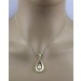 Perlen Anhänger Gold 585 14K  Akoyaperle Diamant Antikschmuck