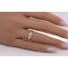 Brillant Ring Gold 585 14K Solitär Diamant 0.03ct TW VSI 
