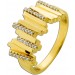 Diamantring Gold 375 9 Karat Diamanten 0.15ct W SI