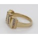 Diamantring Gold 375 9 Karat Diamanten 0.15ct W SI
