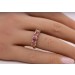 Topas Ring Gold 333 8K orange-pink-violett Mystic Topase 