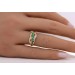 Smaragd Ring Gold 585 14K Diamanten  grüne Edelsteine 0.20ct