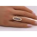 Mondstein Ring Gelbgold 333 8K rosa Edelstein Antikschmuck