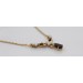 Granat Kette Gold 333 8K Flussperlen Antikschmuck