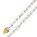 Perlenkette 43cm Akoyaperlen Diamanten 0.02ct Gold 585 14K