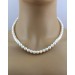 Perlenkette 43cm Akoyaperlen Diamanten 0.02ct Gold 585 14K