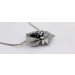 Saphir Diamant Collier Weißgold 750 18K Brillanten blauer Edelstein