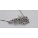Blütencollier Weißgold 750 18K 585 14K Diamanten Südseperle 11mm