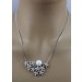 Blütencollier Weißgold 750 18K 585 14K Diamanten Südseperle 11mm