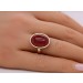 Karneol Ring Gold 585 14K roter Edelstein Antikschmuck