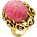 Turmalin Ring Gold 585 14K rosa Edelstein Antikschmuck