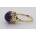 Amethyst Ring Gold 333 8K lila Edelstein Antikschmuck