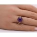 Amethyst Ring Gold 333 8K lila Edelstein Antikschmuck