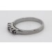 Rubin Ring Weißgold 585 14K Diamanten Antikschmuck