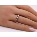 Rubin Ring Weißgold 585 14K Diamanten Antikschmuck
