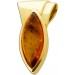 Bernstein Anhänger Gold 333 8K cognac brauner Edelstein 1.4ct