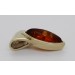 Bernstein Anhänger Gold 333 8K cognac brauner Edelstein 1.4ct