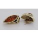 Bernstein Ohrstecker Gold 333 8K cognac Edelsteine 0.86ct 