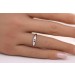 Bandring Weißgold 585 14K Diamanten 0.10ct TW VSI  