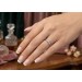 Bandring Weißgold 585 14K Diamanten 0.10ct TW VSI  