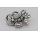 Opal Anhänger Weißgold 585 14K Diamanten Antikschmuck