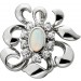 Opal Anhänger Weißgold 585 14K Diamanten Antikschmuck