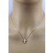 Kreuzanhänger kette  Rosegold 375 9k Diamanten 42cm