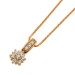Diamantkette Rosegold 375 9 Karat Diamanten 0.15ct 