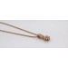 Diamantkette Rosegold 375 9 Karat Diamanten 0.15ct 