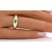 Smaragd Ring Gold 585 14K grüner Edelstein 0.6ct Brillanten 0.06ct
