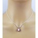 Perlanhänger Weißgold 585 jap. Akoyaperle 6,1mm rote Rubine ca.0.40ct 