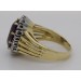Amethystring Gold 750 18K Brilllanten Antikschmuck