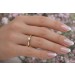 Solitärring Gold Weißgold 585 14K Diamant Antikschmuck 