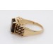 Rauchquarz Cocktail Ring Gold 585 14K braune Edelsteine 2.71ct 