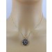 Granat Anhänger Gold 333 8 Karat weinrote Edelsteine 3.4ct 